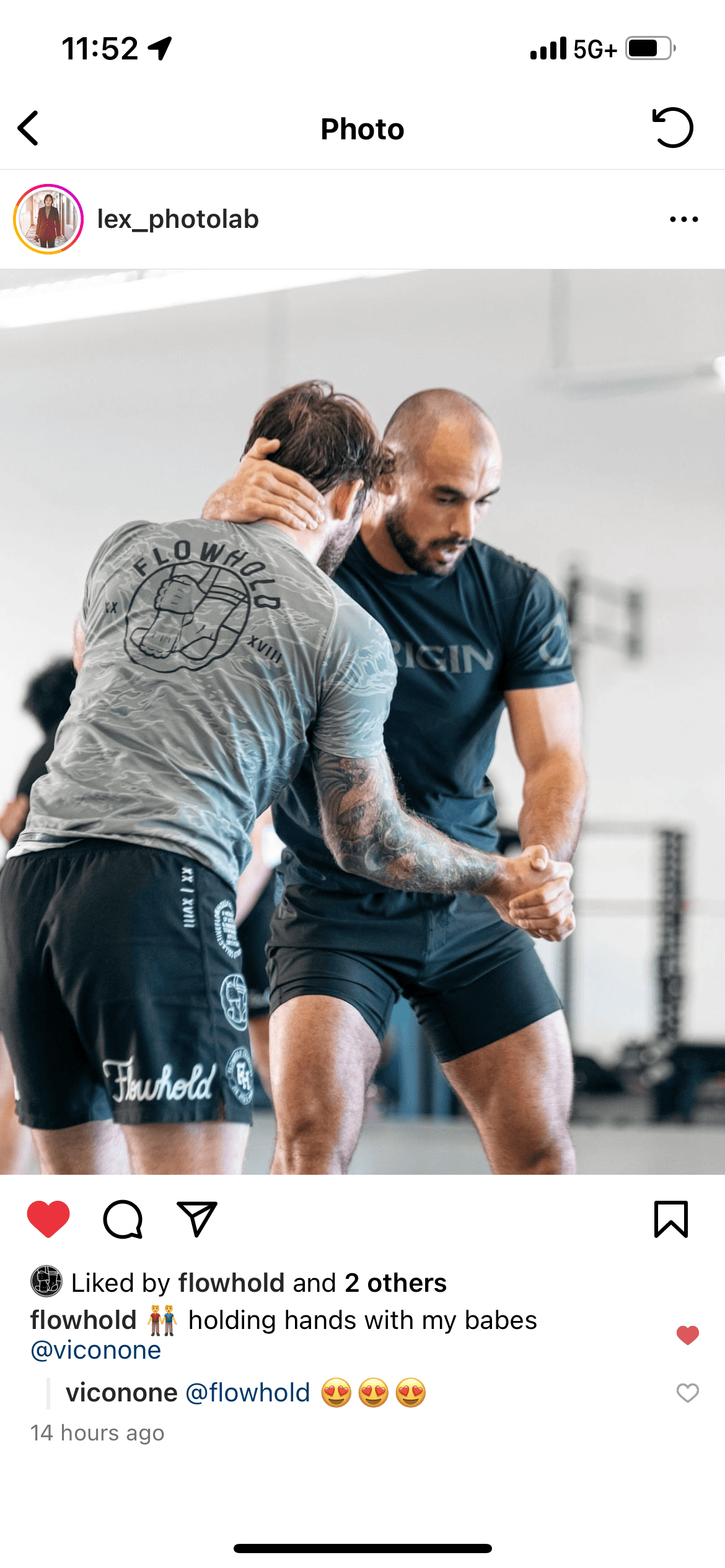 Noah and Vi in a gym photo